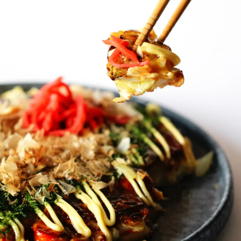 Grundrezept Okonomiyaki Fertig
