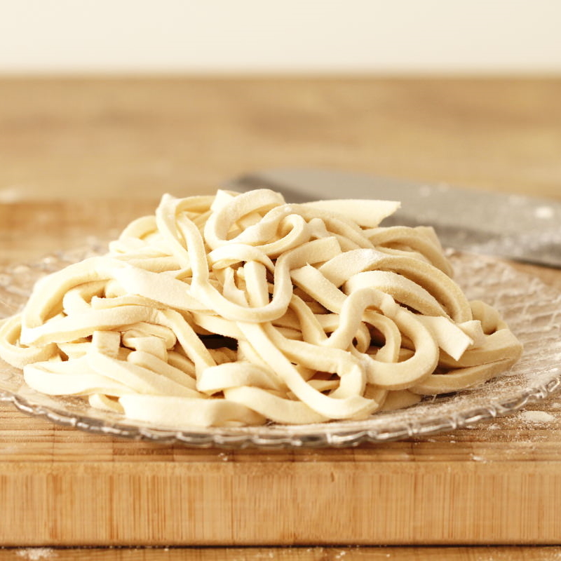 Udon Nudeln selbst machen Fertig