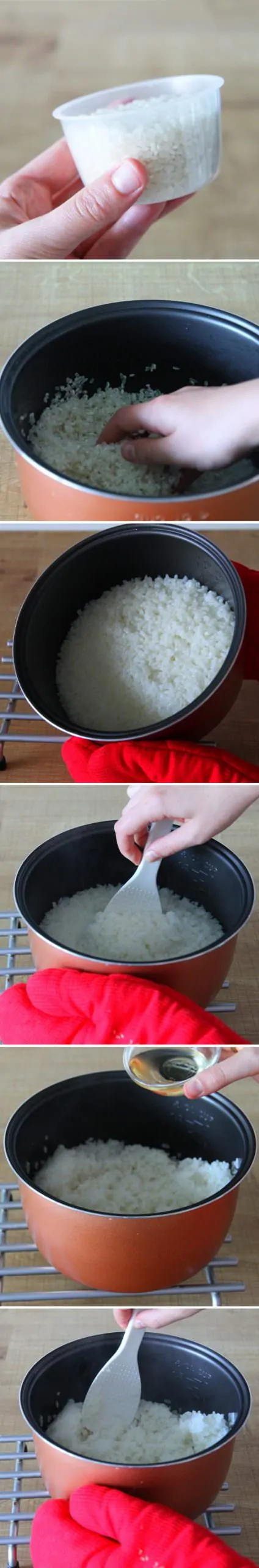 Tendon Schritt 1 Reis kochen