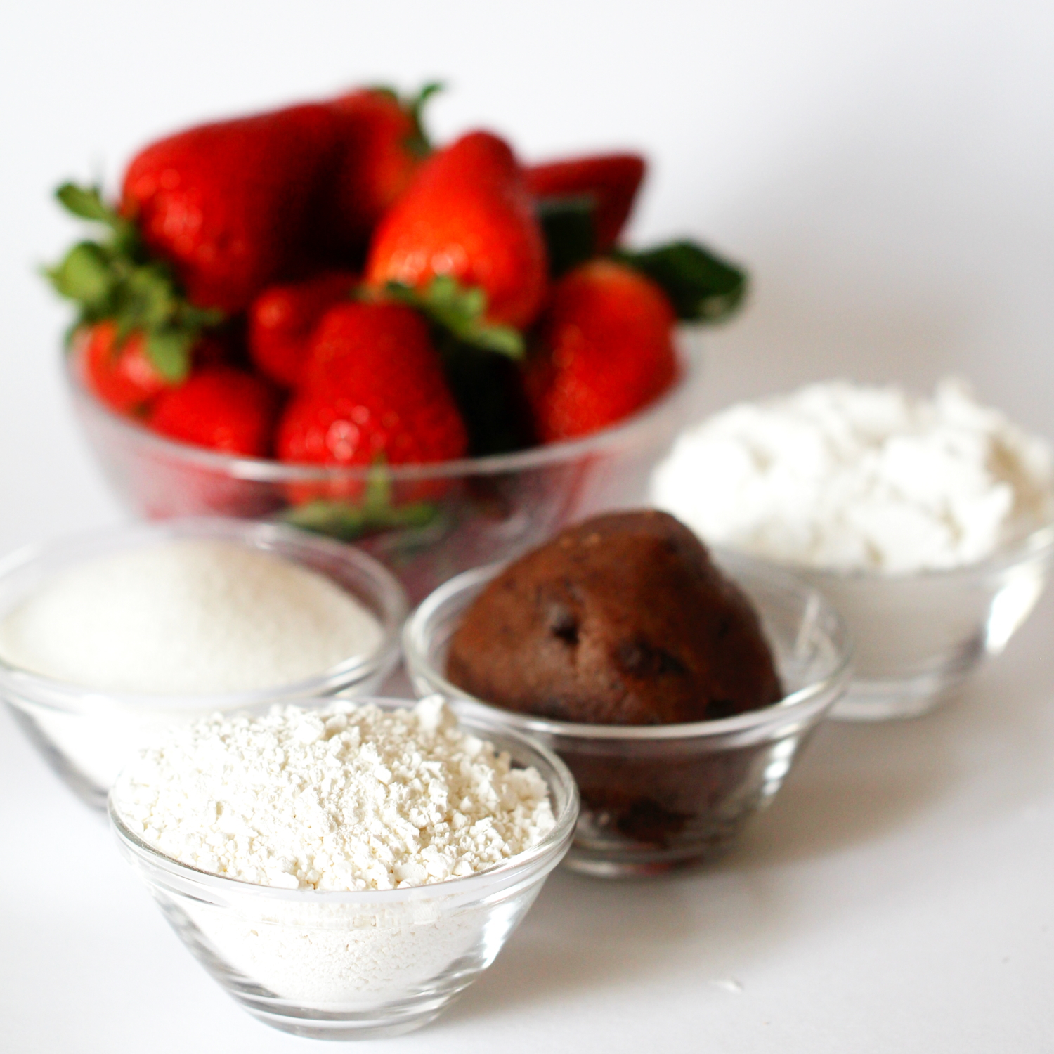 Ichigo Daifuku Mochi mit Erdbeeren Zutaten