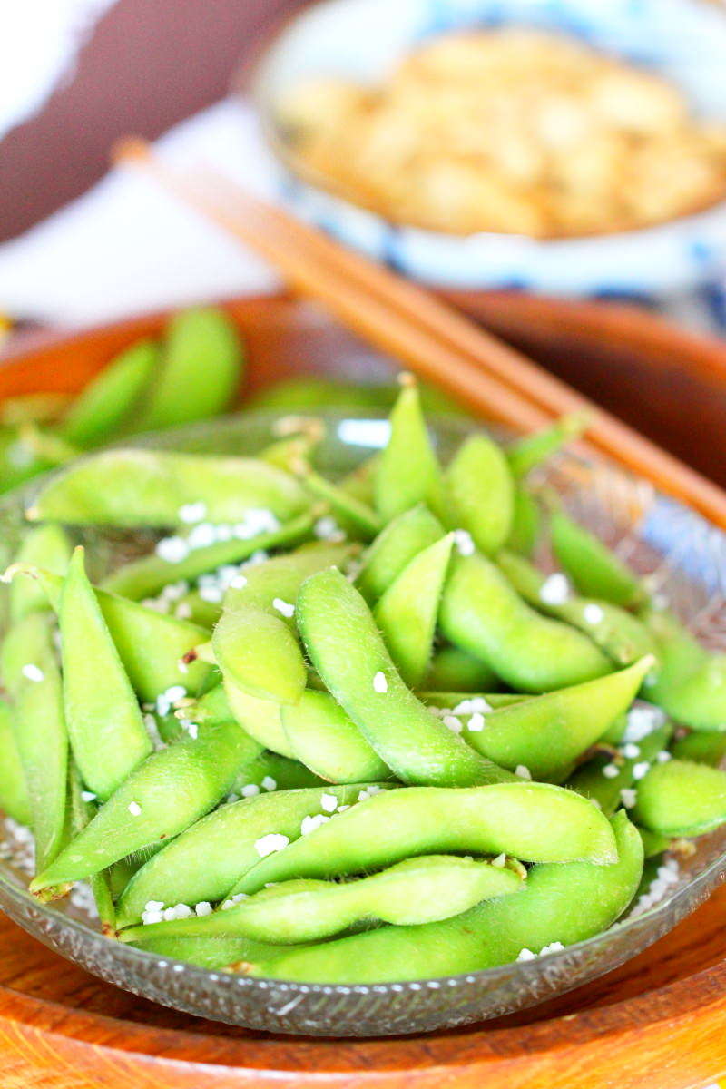 Edamame mit Salz