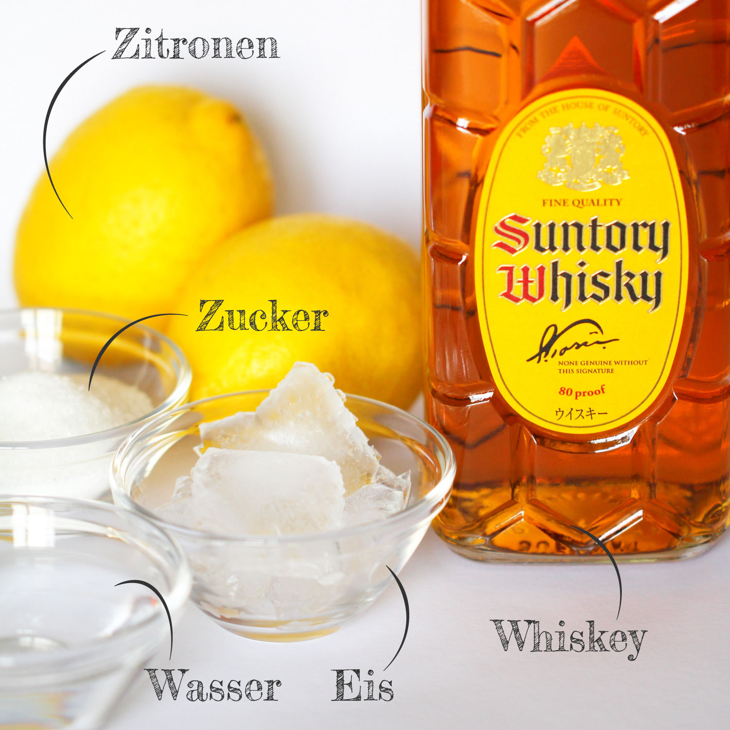 Whiskey Sour Zutaten