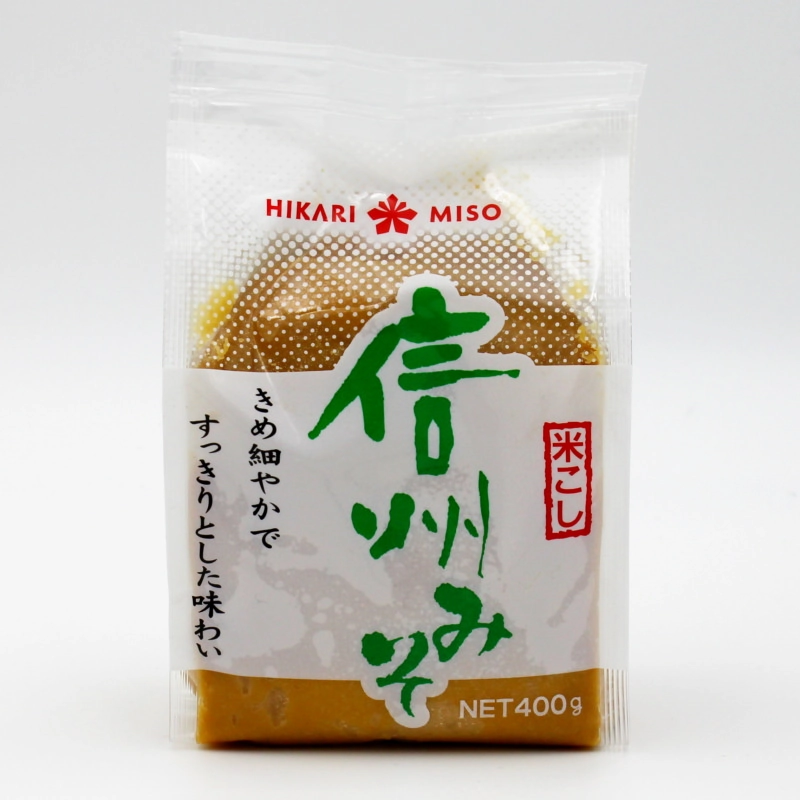 Miso Paste Shinshu Shiro 400g (helle Würzpaste aus Sojabohnen), Hikari