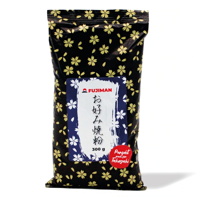 Okonomiyakiko 300g (Okonomiyakiteig Mehlmischung), Fujiman - perfekt auch für Takoyaki