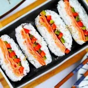 Serviervorschlag Sushi Sandwich