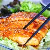 Serviervorschlag Teriyaki Lachs