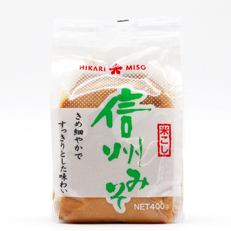 Miso Paste Shinshu Shiro 400g (helle Würzpaste aus Sojabohnen), Hikari