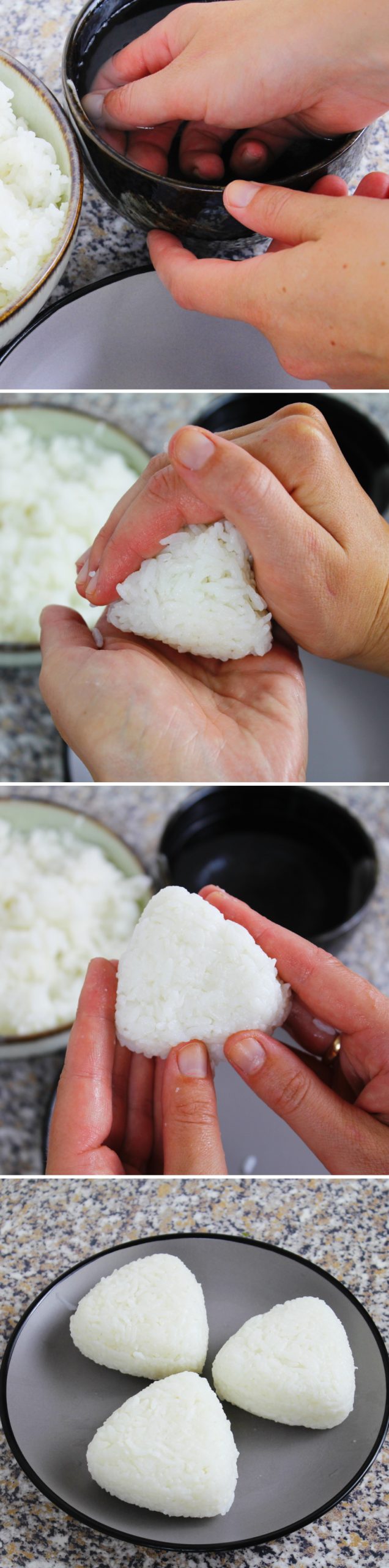 Yaki Onigiri Schritt 3 Reis formen