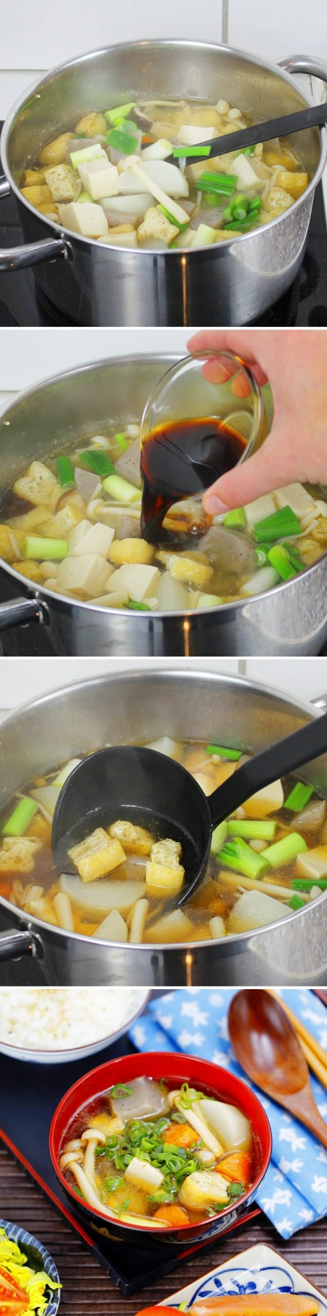 Kenchinjiru Schritt 10 Suppe zubereiten