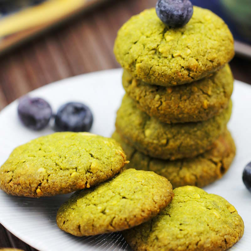 Matcha Cookies Fertig