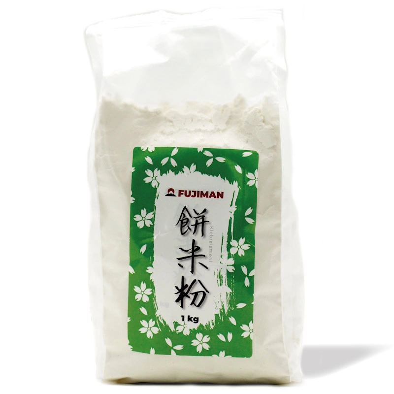 Klebreismehl 1kg (glutinous - ideal für Mochi, Dango und glutenfreies Backen), Fujiman