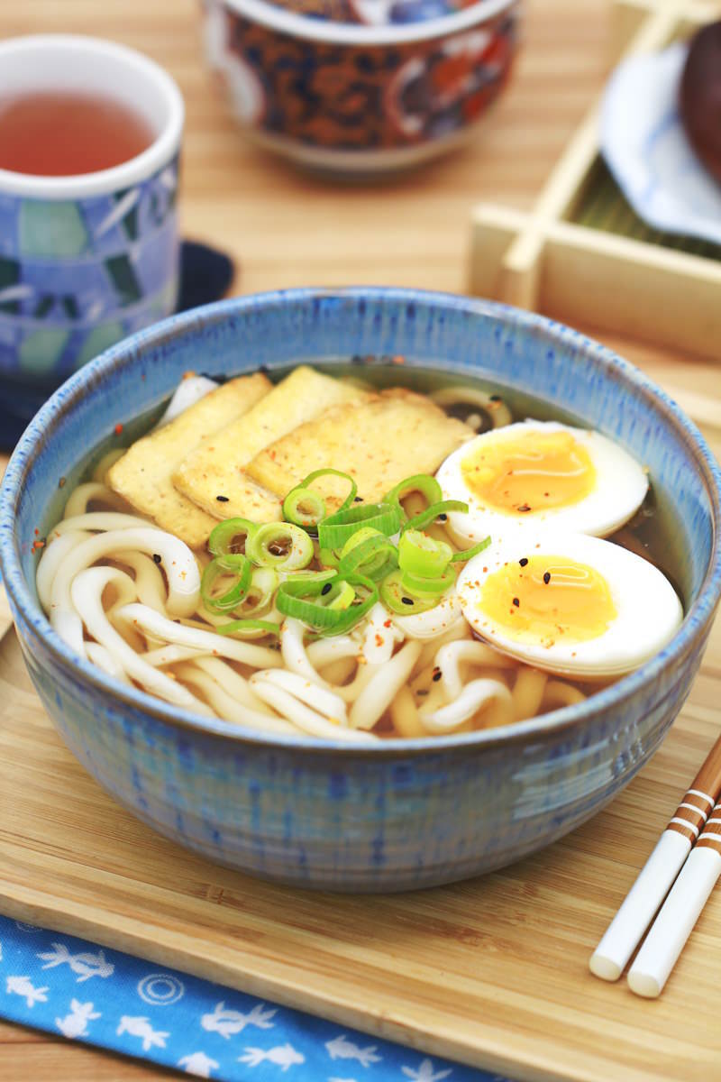 Udon Nudelsuppe Rezeptbild