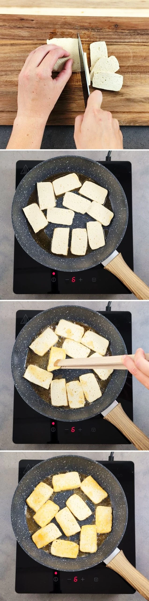 Udon Nudelsuppe Schritt 3 Tofu braten