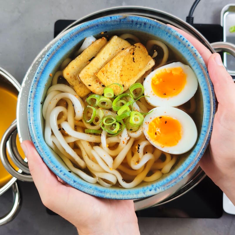 Udon Nudelsuppe Schritt 9 Fertig